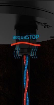 картинка IP LED уличный, влагозащищенный, встраиваемый со степенью защиты IP  MAXI Q 0520 Встраиваемый светильник AquaStop, диаметр 200 мм от сайта Q-FORM